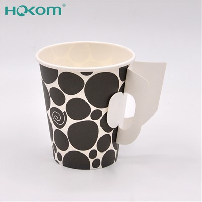 Popieriniai puodeliai su rankenomis