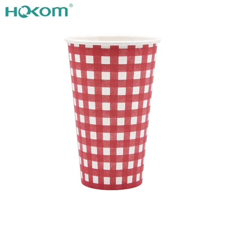 Didmeninė 16oz vienkartiniai popieriaus puodeliai karštos arbatos sulčių pieno kavos-pritaikyto logotipo ir dydžio mineraliniam vandeniui be dangčio